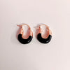 Midnight Allure Beaded Hoops
