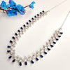 Zig Zag Azure AD Necklace Set BLUE
