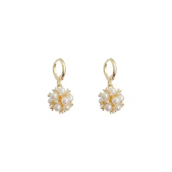 Ball of Pearl Earrings