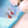 Rainbow Sparkle Zirconia Hoops – Multicolour Gemstone Statement Earrings