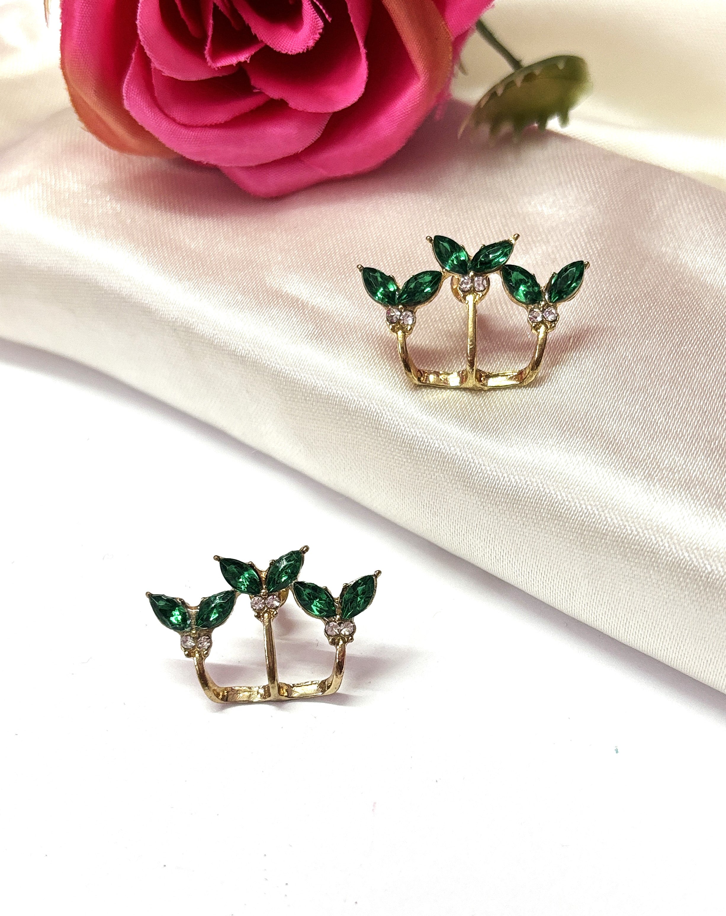 Enchanting Green Mermaid Tails Stud Earrings