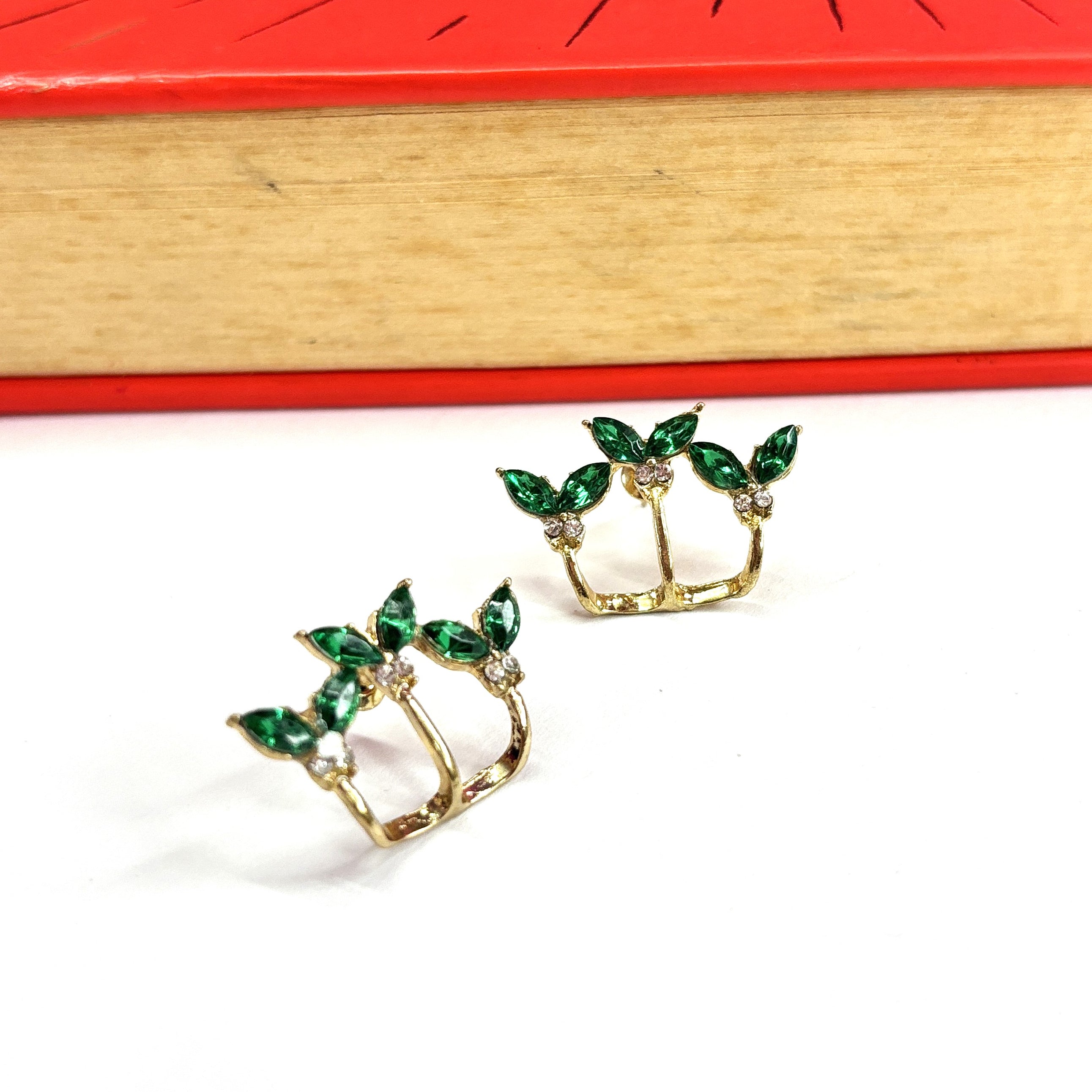 Enchanting Green Mermaid Tails Stud Earrings