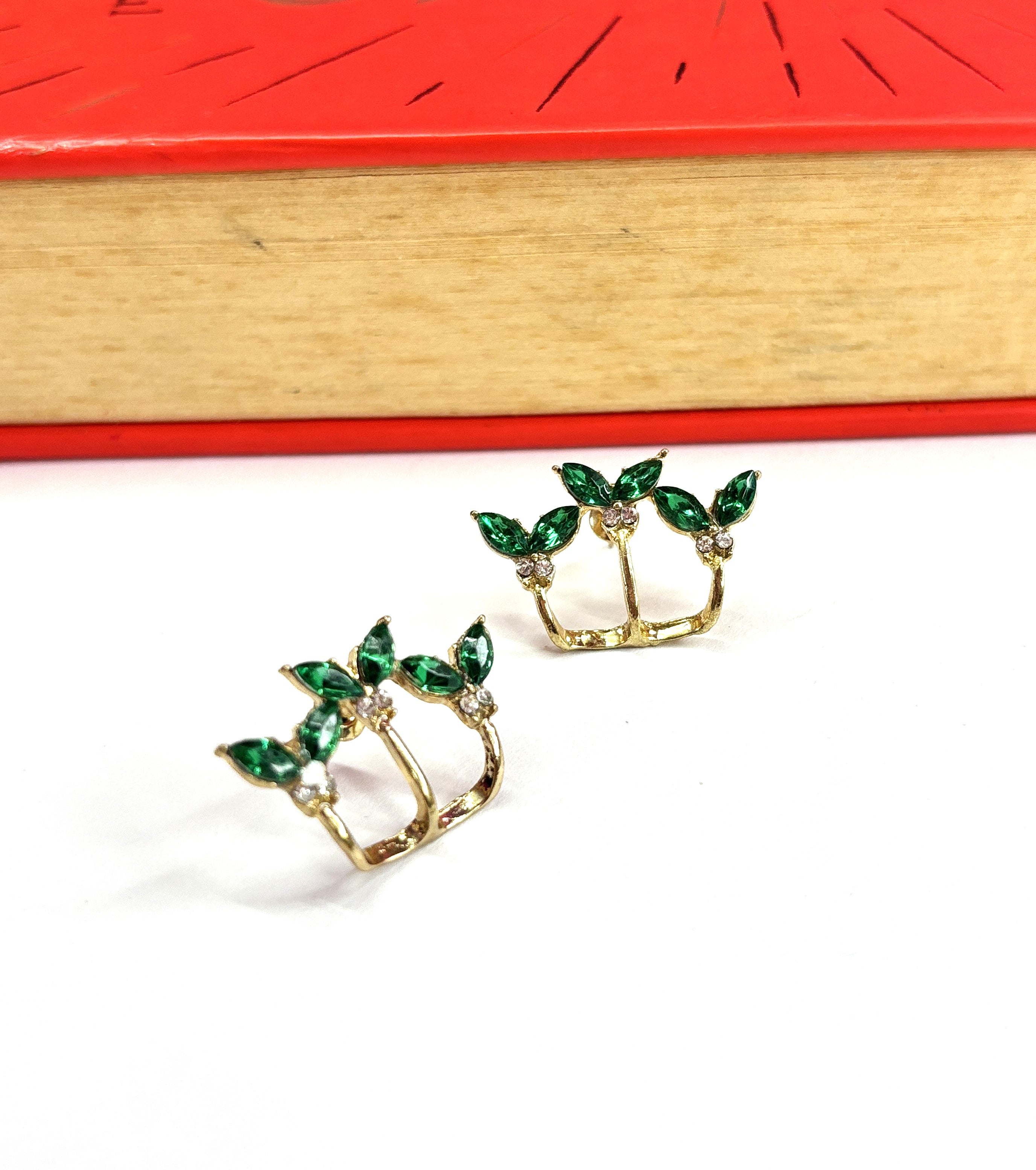 Enchanting Green Mermaid Tails Stud Earrings