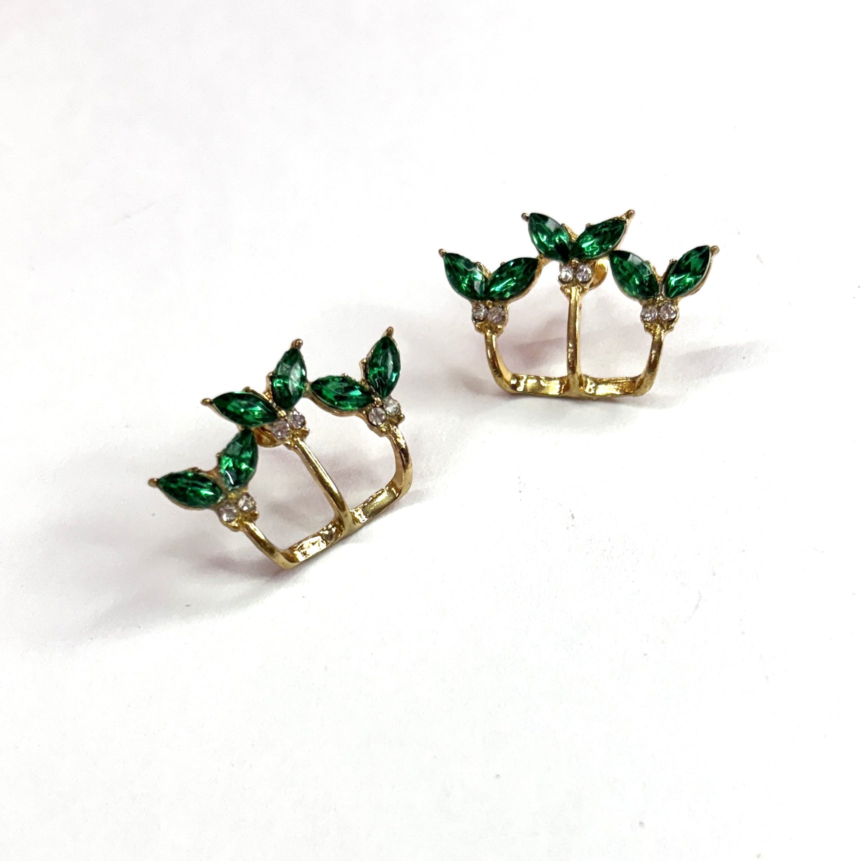 Enchanting Green Mermaid Tails Stud Earrings