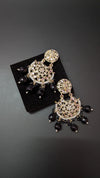 Long Designer Beads Chand Bali Earrings – Festive Ethnic Glam for Women