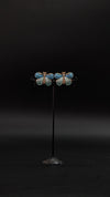 Blue & Teal Butterfly Enamel Stud Earrings