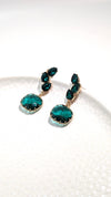 Emerald Green Crystal Earrings