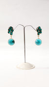 Emerald Green Crystal Drop Earrings