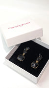 Black Crystal Statement Earrings