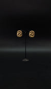 Golden Spiral Stud Earrings – Bold & Elegant Textured Design