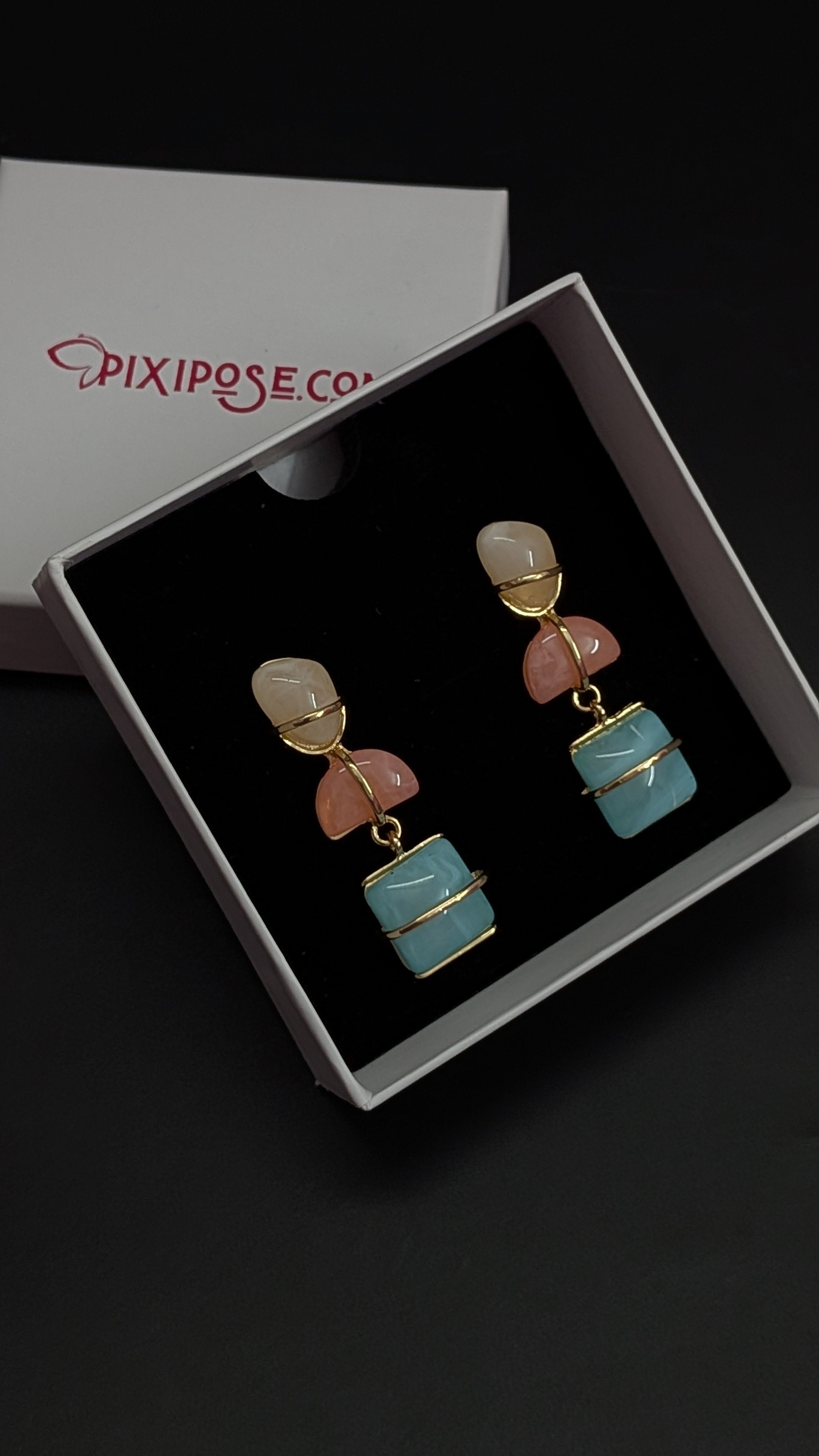 Ocean Blush Drop Earrings