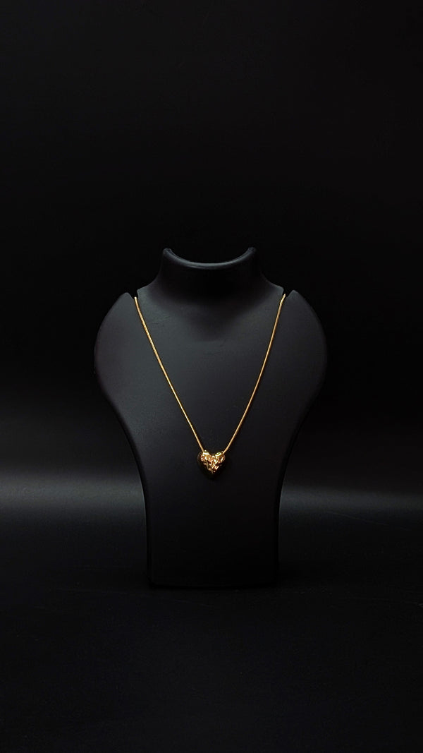 Heart Pendant Gold Chain Minimal Necklace