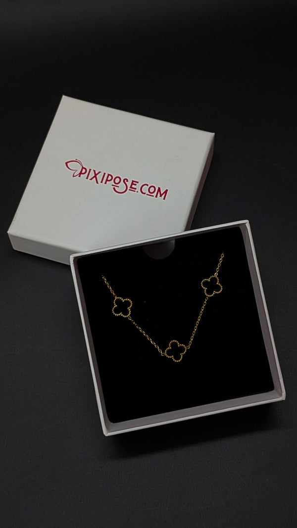Black Clover Minimal Lucky Charm Necklace