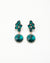 Emerald Green Crystal Drop Earrings