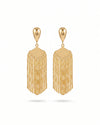 Bold Glam Golden Tassel Dangler Earrings