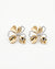 Golden Flower Stud Earrings