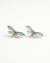 Green Dragonfly Enamel Stud Earrings