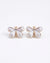 White Butterfly Enamel Stud Earrings
