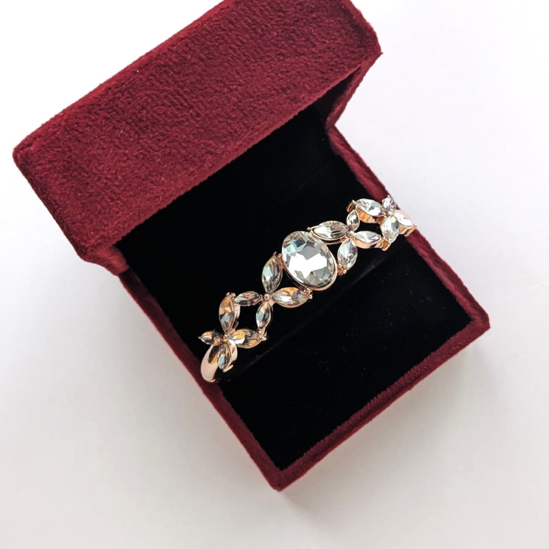 Big Diamond Flower Bracelet