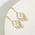 Glittering Diamond Pearl Hoop Earrings