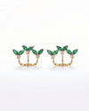 Enchanting Green Mermaid Tails Stud Earrings