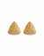 Golden Plated Triangle Studs Earrings