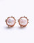 Bold Big Pearl Rosegold Stud Earrings