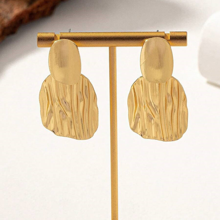 Golden Plated Charm Earrings