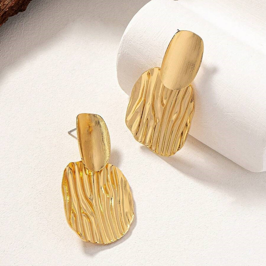 Golden Plated Charm Earrings