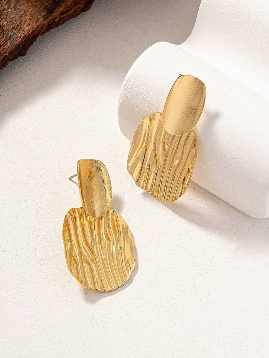 Golden Plated Charm Earrings