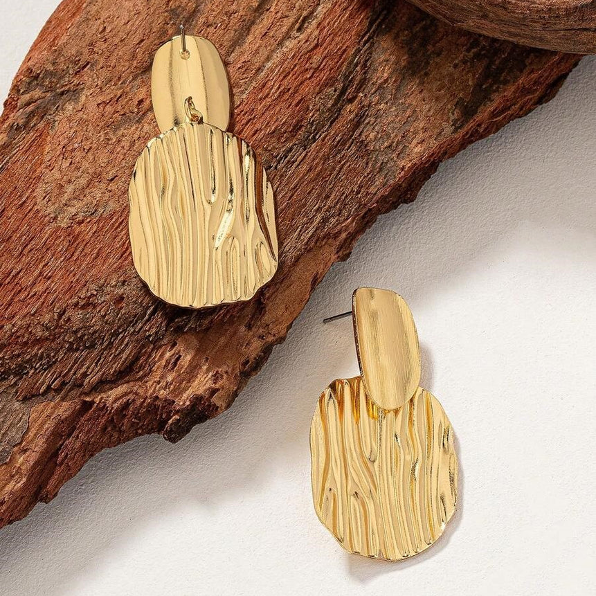 Golden Plated Charm Earrings