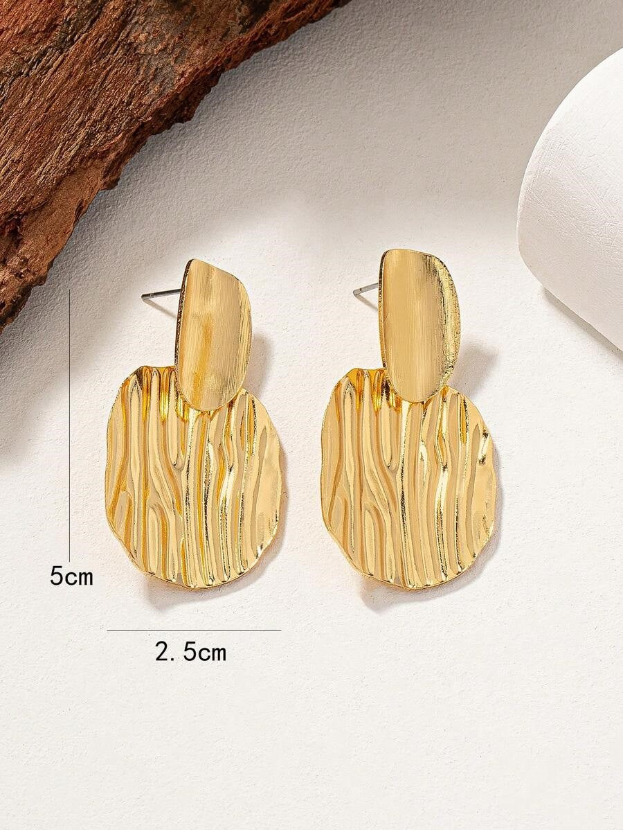 Golden Plated Charm Earrings
