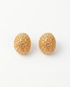 Radiant Oval Gold Studs