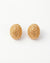 Radiant Oval Gold Studs