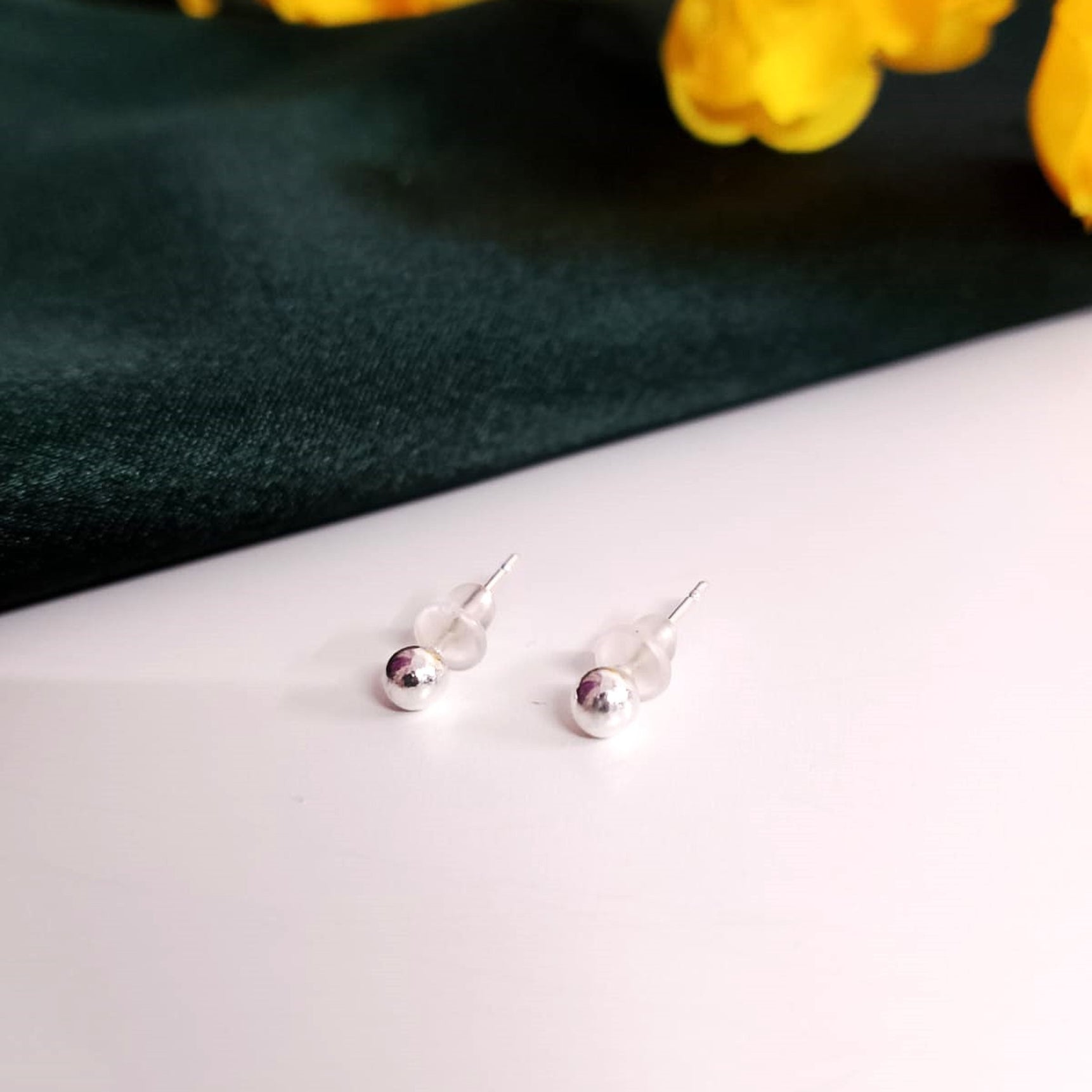 Shimmering White Butterfly Stud Earrings Combo Set – Dainty Crystal Studs for Women & Girls