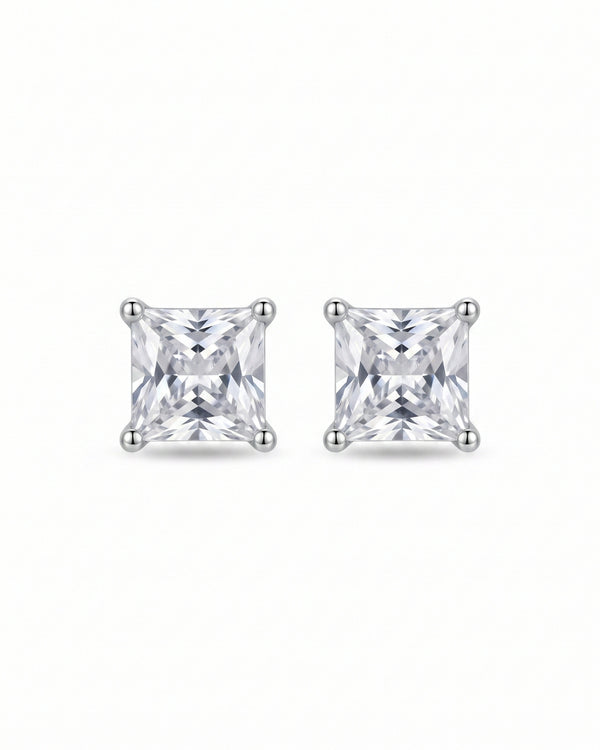 Radiant Pearl AD Square Studs