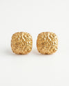 Gold Plated Square Studs Earrings