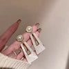 Pearl Marble Drop Earrings
