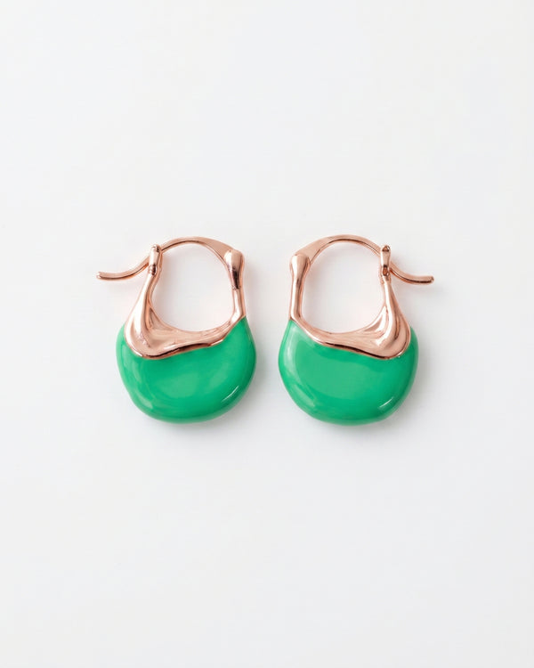Verdant Elegance Hoops