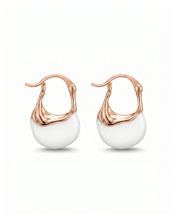 Ivory Elegance Design Hoops