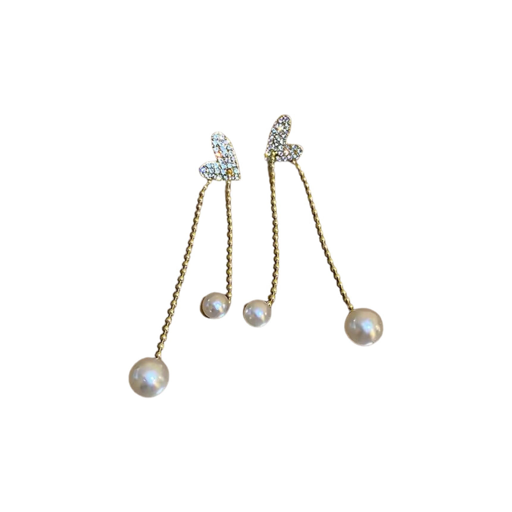 Little Heart Crystal Earrings