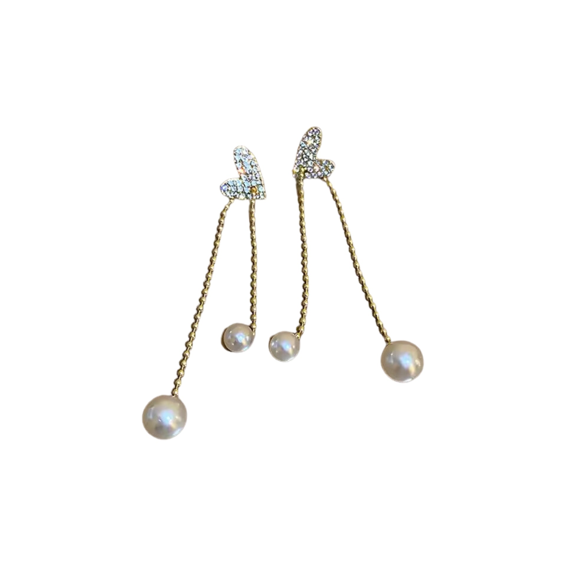 Little Heart Crystal Earrings