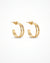 Twin Radiance Golden Hoops