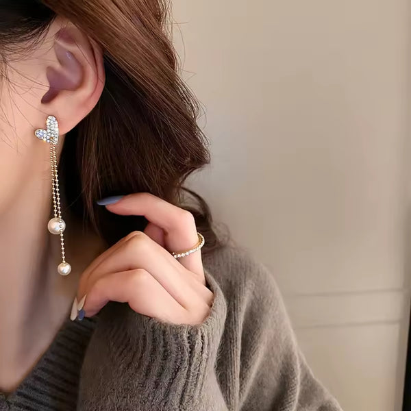 Little Heart Crystal Earrings