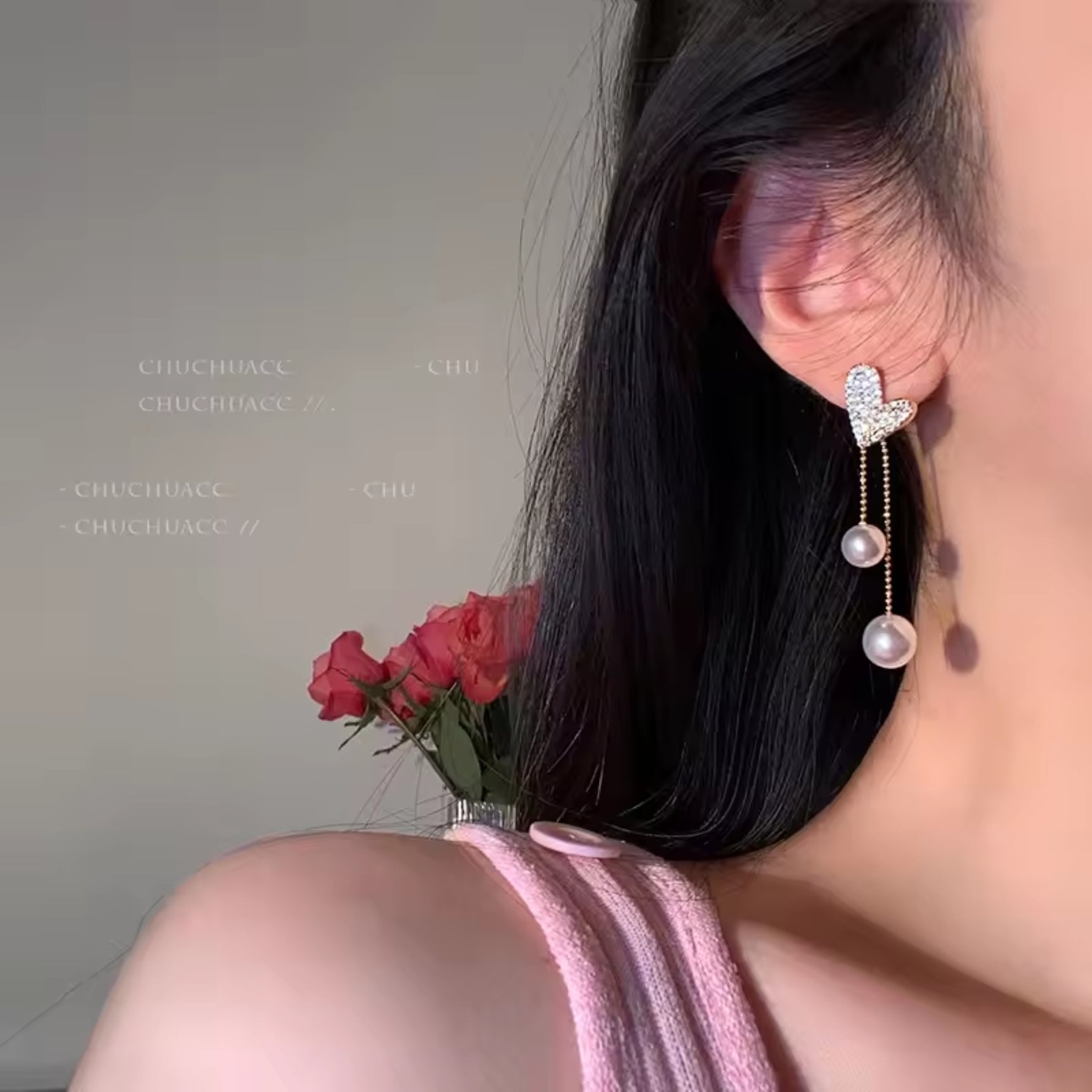 Little Heart Crystal Earrings