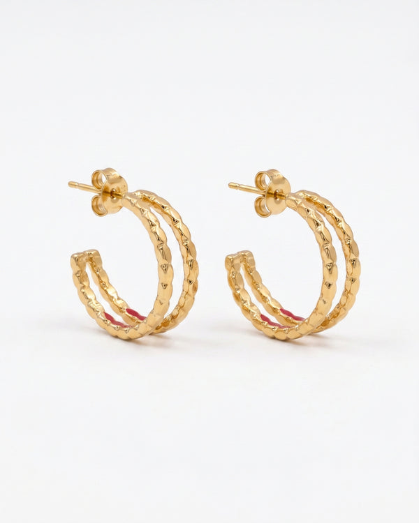 Golden Globe Minimalist Hoop Earrings