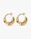 Golden Twist Elegance Hoops