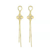 Floral Chain Drop Earrings
