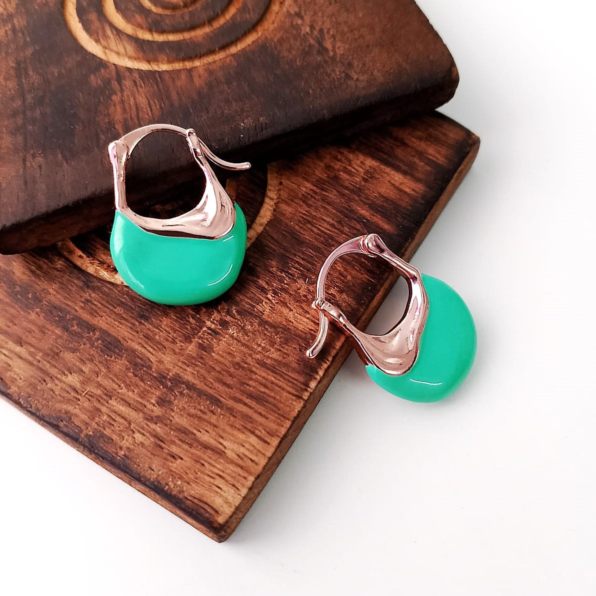 Verdant Elegance Hoops