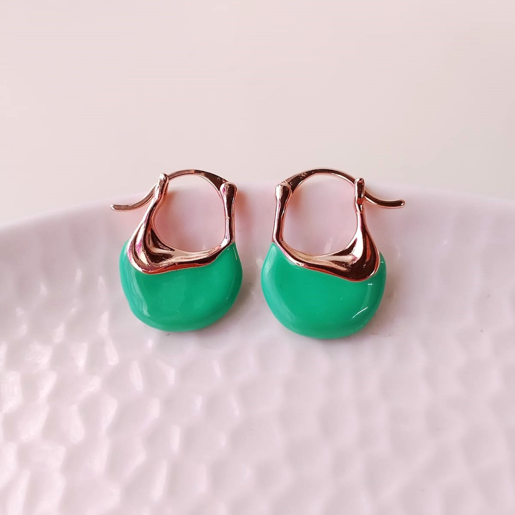 Verdant Elegance Hoops